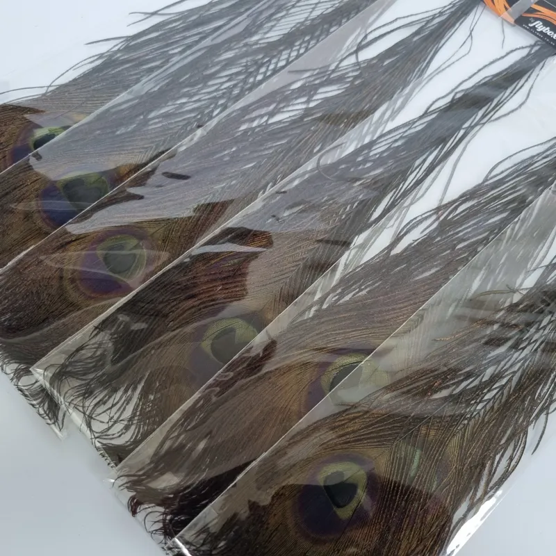 Flybox Bleached Peacock Eyes in Dyed Black 2 eyes per pack-1